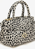 Dalmatian Print Furry Mini Handheld Crossbody Bag