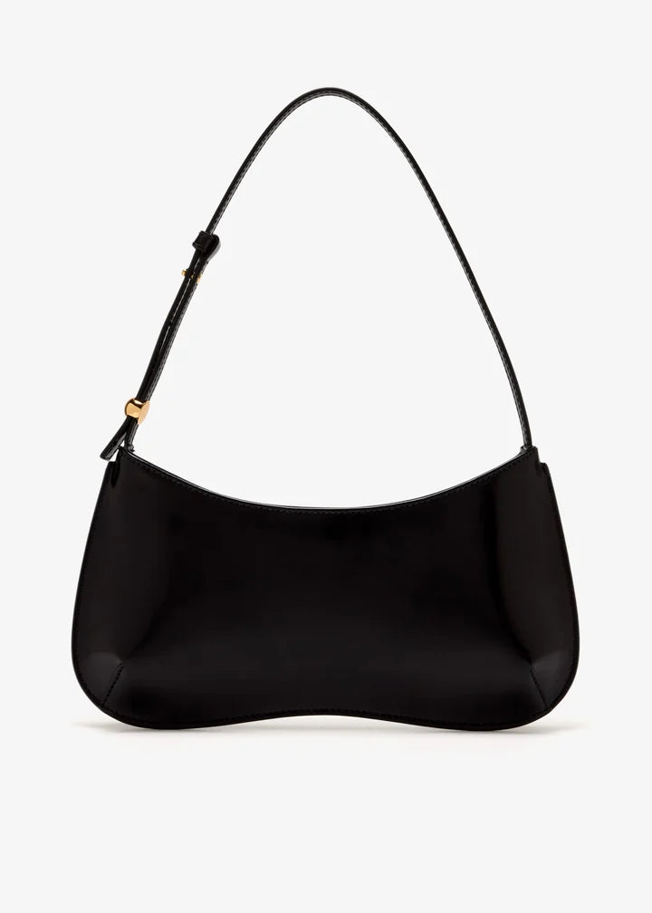 Glossy Curved Shoulder Underarm Bag