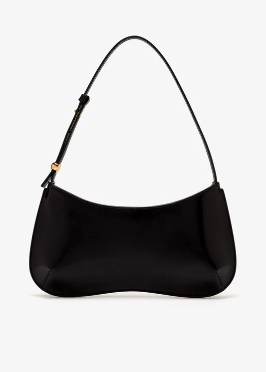 Glossy Curved Shoulder Underarm Bag
