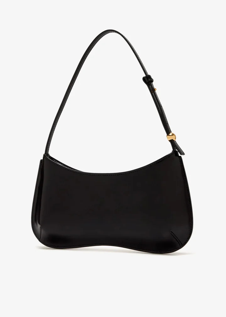 Glossy Curved Shoulder Underarm Bag