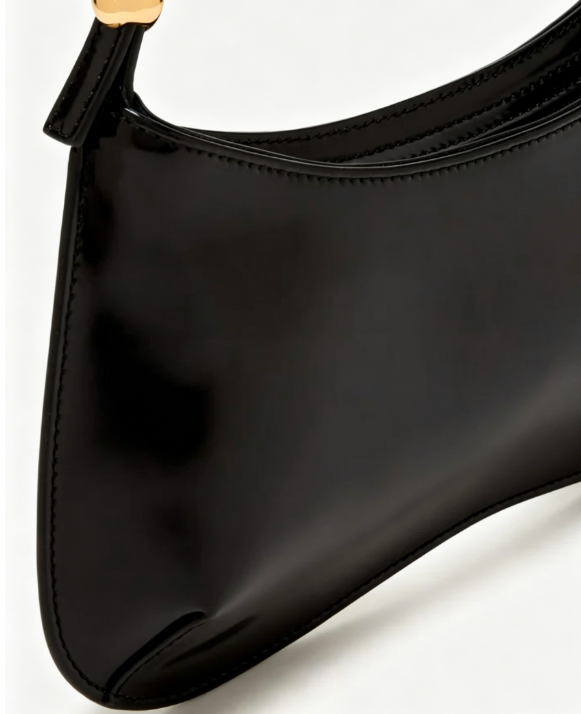 Glossy Curved Shoulder Underarm Bag