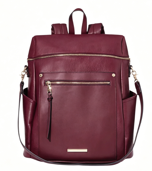 Multiway Pebbled Leather Travel Backpack