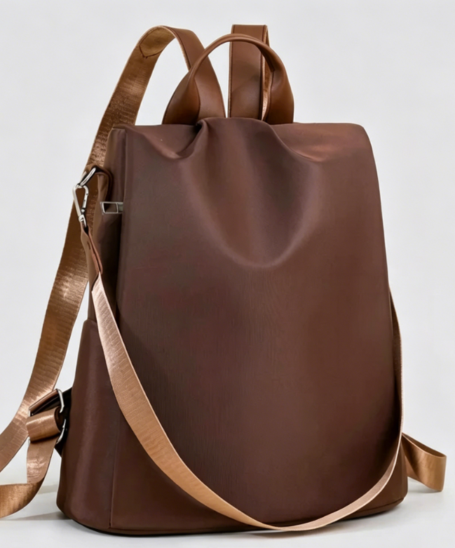 Convertible Anti-Theft Nylon Daily Backpack