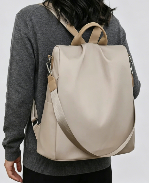 Convertible Anti-Theft Nylon Daily Backpack