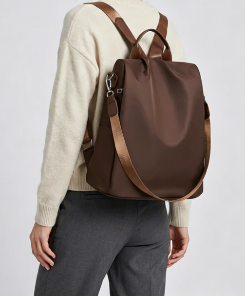 Convertible Anti-Theft Nylon Daily Backpack